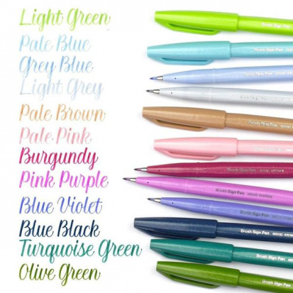 Ручка-кисть "Brush Sign Pen", сине-фиолетовый